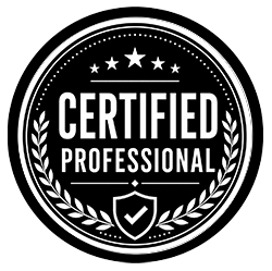 Certified professional badge